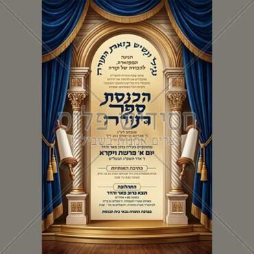 מודעה להכנסת ספר תורה